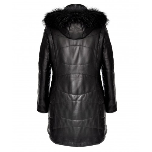 PEPPER parka with fox hood