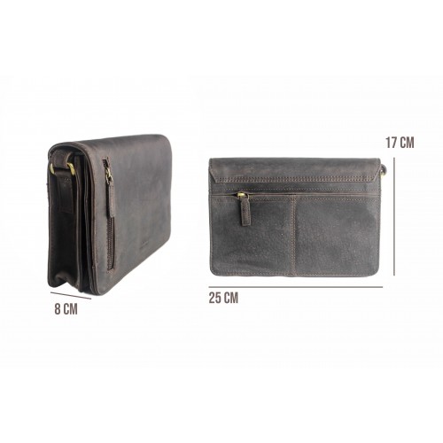Leather flap bag 17x25x8 cm ANOTHER