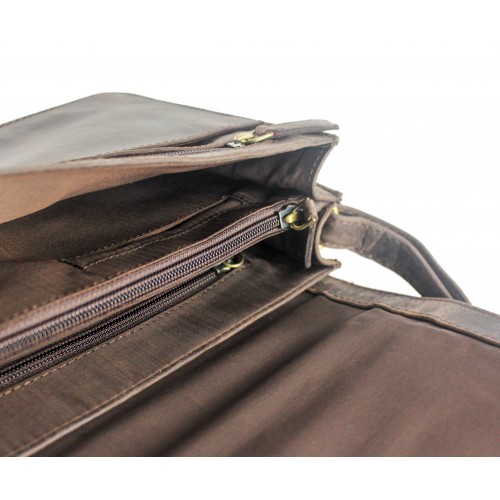Leather flap bag 17x25x8 cm ANOTHER