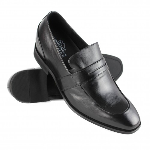 Leather shoes with internal...