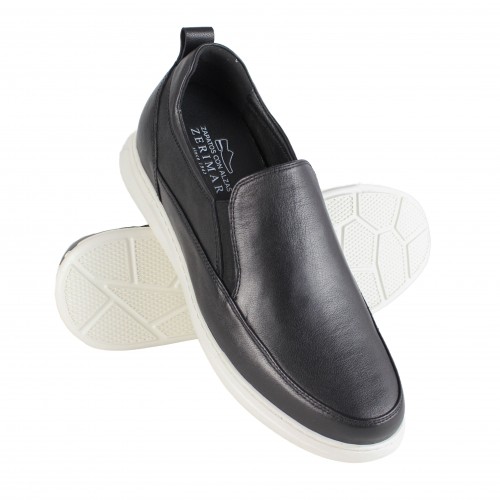Leather shoes with internal...