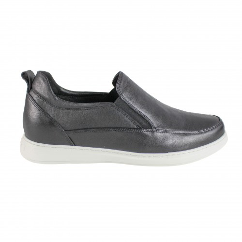 Leather shoes with internal elevators +6 cm model TOMMO