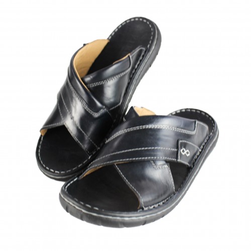 Crossed leather sandal model JAMADA