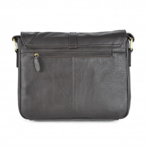 Small leather briefcase 22x29x7 cm model ALFA