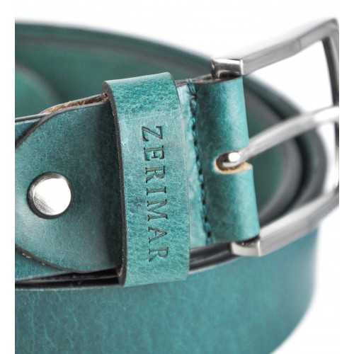 CHICAGO model leather belt 34 mm