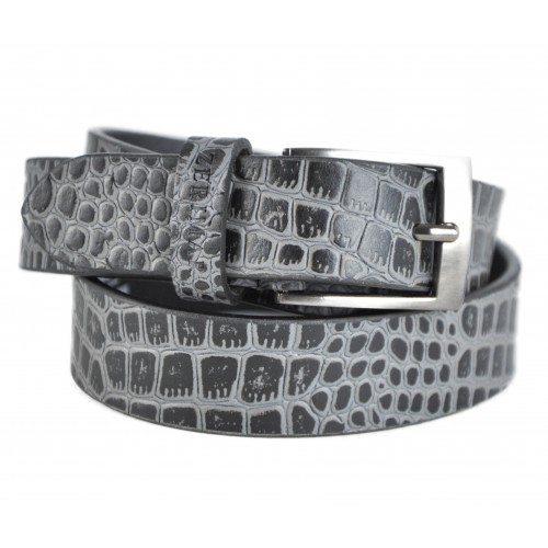 CRYSIS model engraved leather belt