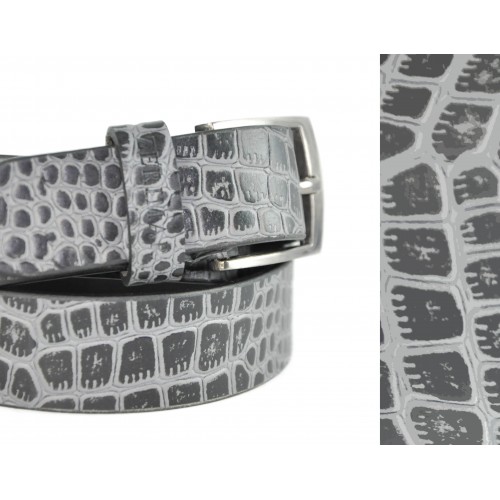 CRYSIS model engraved leather belt