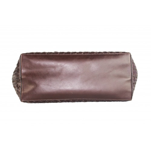 Large BRAILE braided leather bag 48x13x28 cm