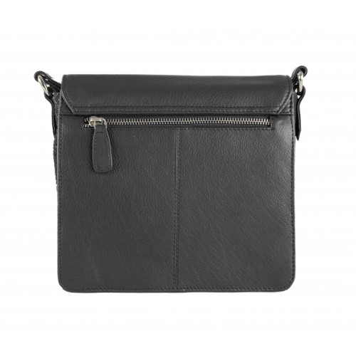 Combined leather shoulder bag 23x5x21 cm