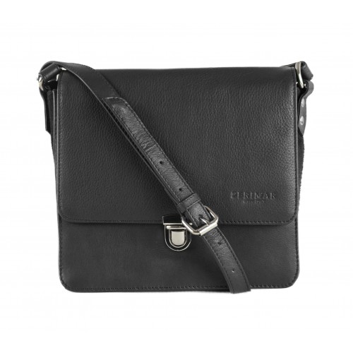 Combined leather shoulder bag 23x5x21 cm