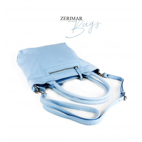 Leather bag with double handle 33x10x30 cm BADDY