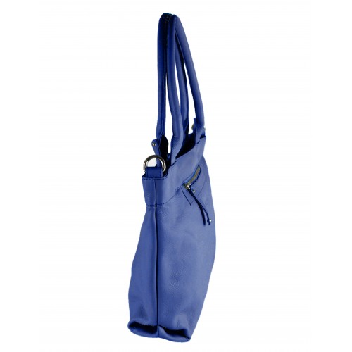 Leather bag with double handle 33x10x30 cm BADDY