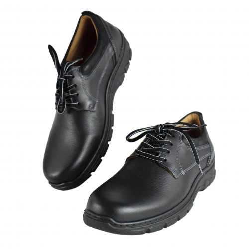 JR model lace-up leather shoes