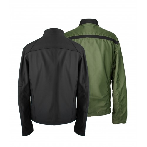 Two-tone reversible leather jacket BLAGRAN