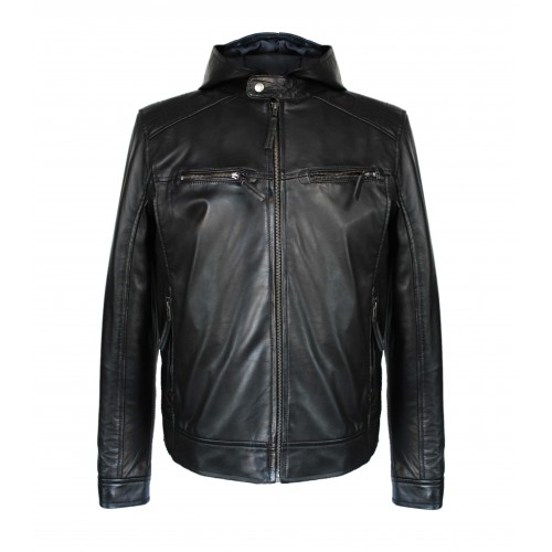 NOTTE leather jacket with...