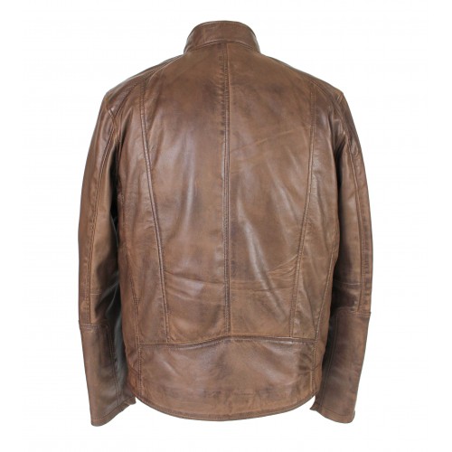 ROCHA zippered leather jacket