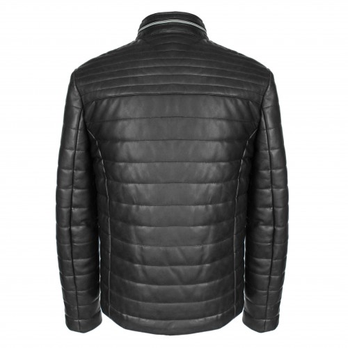 BLUEBERRY quilted leather jacket