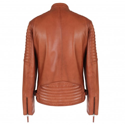 PEAK quilted leather jacket
