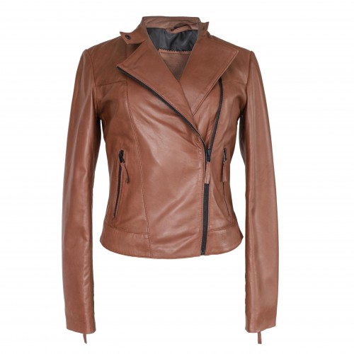 Heavy leather jacket model PALOMA