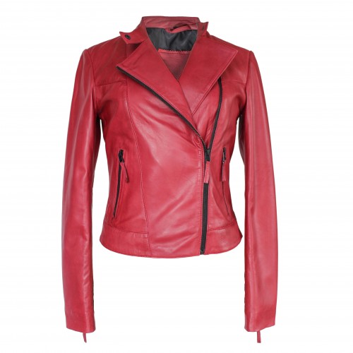 Heavy leather jacket model PALOMA