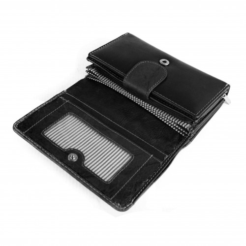 Triangle multi-space leather wallet 15,5x11 cm