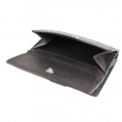 Leather wallet with RFID protection for cards 10x8x3 cm