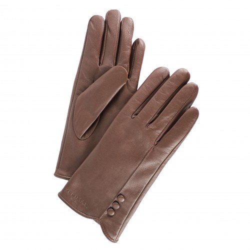 Leather gloves for women model BLACSHE