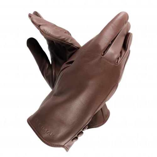 Leather gloves for women model BLACSHE