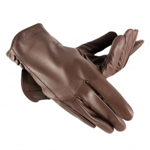 Leather gloves for women model BLACSHE
