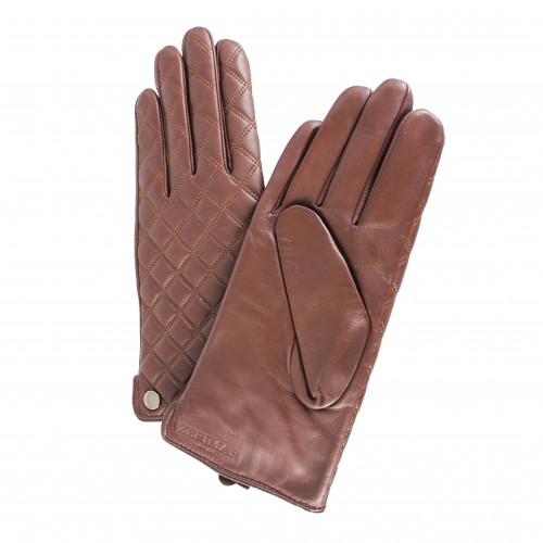 Leather gloves for women model DIOMO