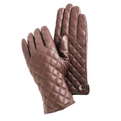 Leather gloves for women model DIOMO