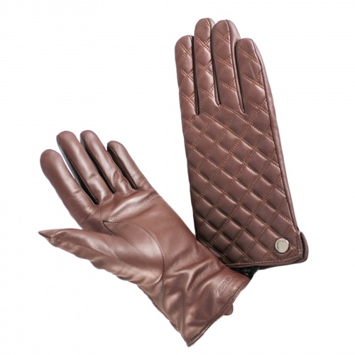 Leather gloves for women model DIOMO