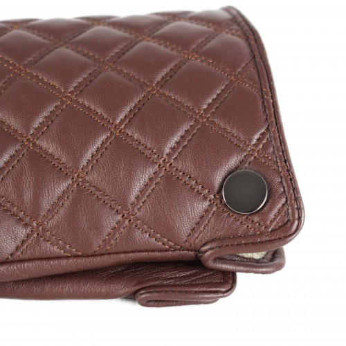 Leather gloves for women model DIOMO