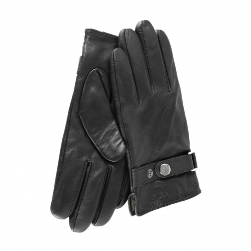 Leather gloves with...