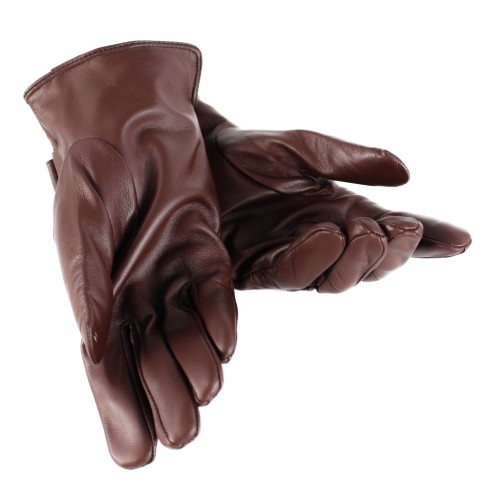 Leather gloves with adjustable clip BIRLE model