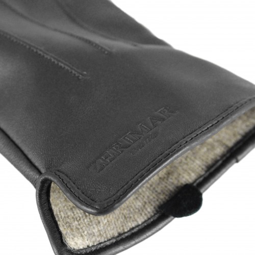 Men's leather gloves FLOWK model