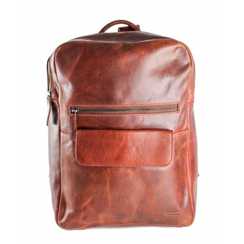 Natural leather backpack...