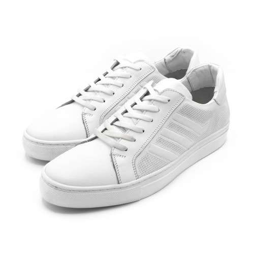 Leather sneakers with laces TECHNIC model