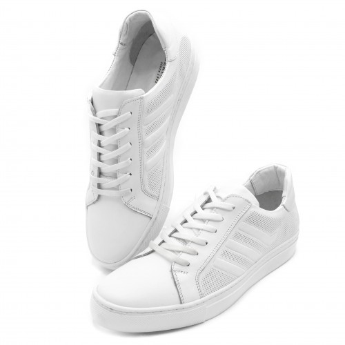 Leather sneakers with laces TECHNIC model