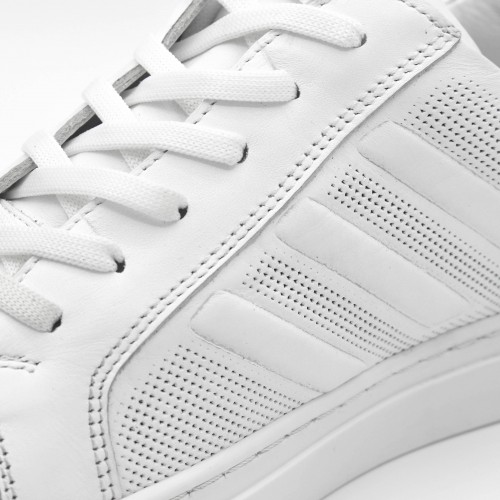 Leather sneakers with laces TECHNIC model