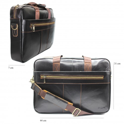 OPOUM model leather briefcase 44x31x7 cm