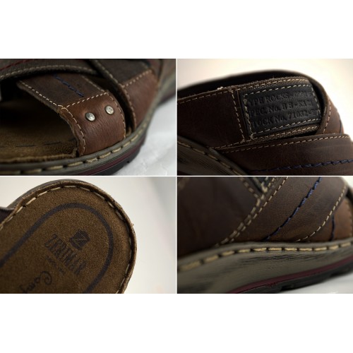 Open leather sandal model CAPRIOS