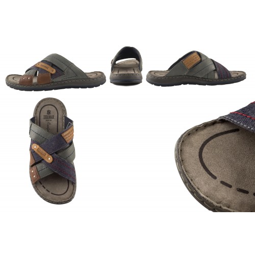 Open leather sandal model CAPRIOS