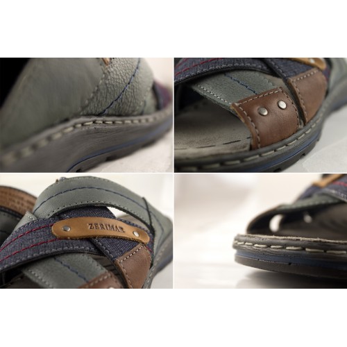 Open leather sandal model CAPRIOS