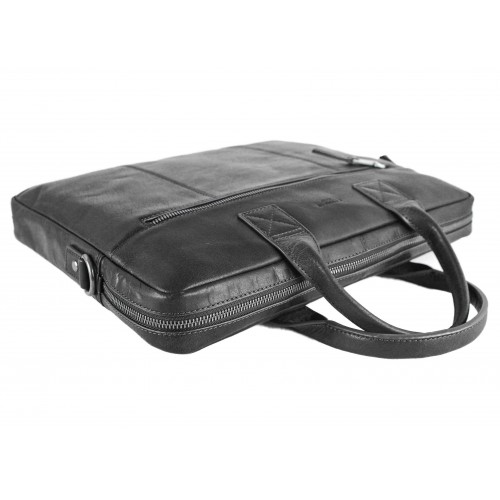 BAMBO model leather briefcase 40x5x31 cm