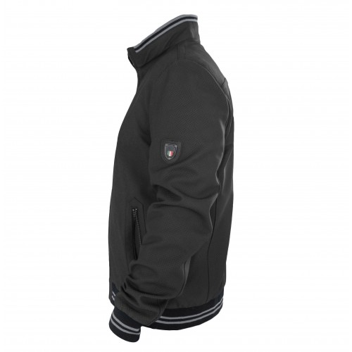 ITALIA model perforated leather jacket