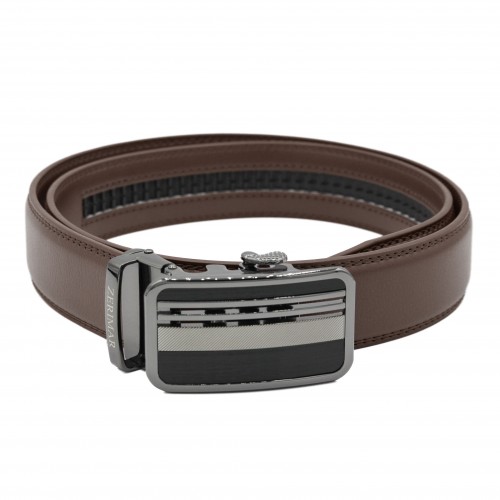 Leather belt with automatic...