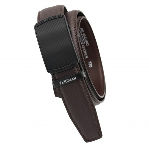 Leather belt with automatic...