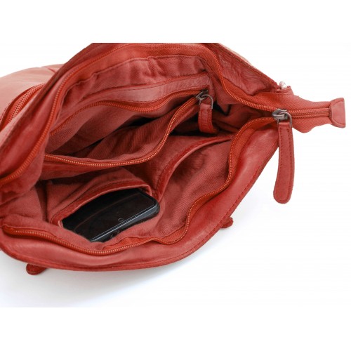 Braided leather bag 26x30x10 cm