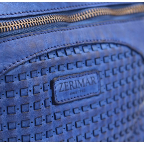 Braided leather bag 26x26x4 cm
